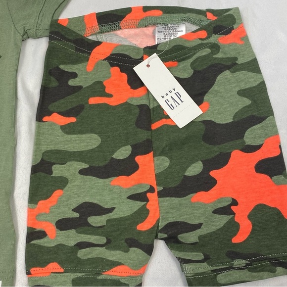 GAP Baby Boy 2 Piece Glow In The Dark Pajama Camouflage Set 18-24 Months NWT - Picture 12 of 15